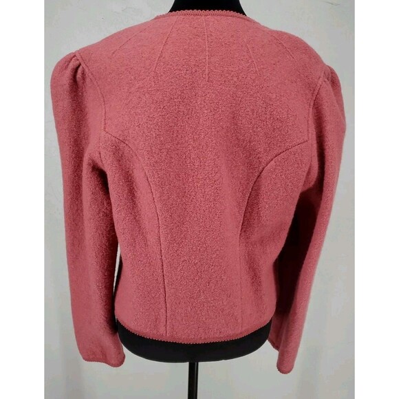 Barbie Pink Wool Sweater Jacket Soft Girl Academia | Geiger Tyrol Sz 44 - Picture 4 of 6